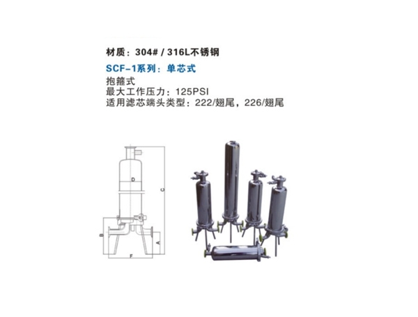 Stainless steel sanitary grade filter